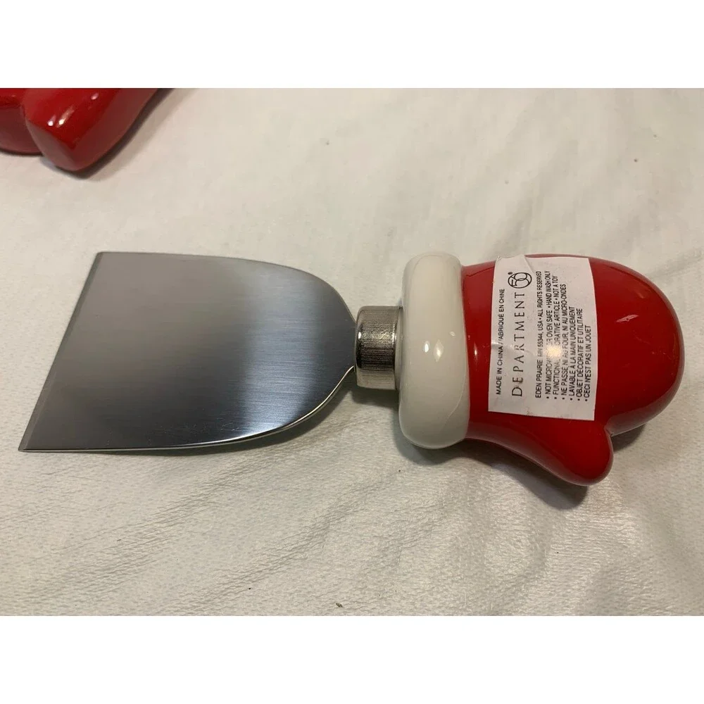 Dept 56 Christmas cheese spreaders